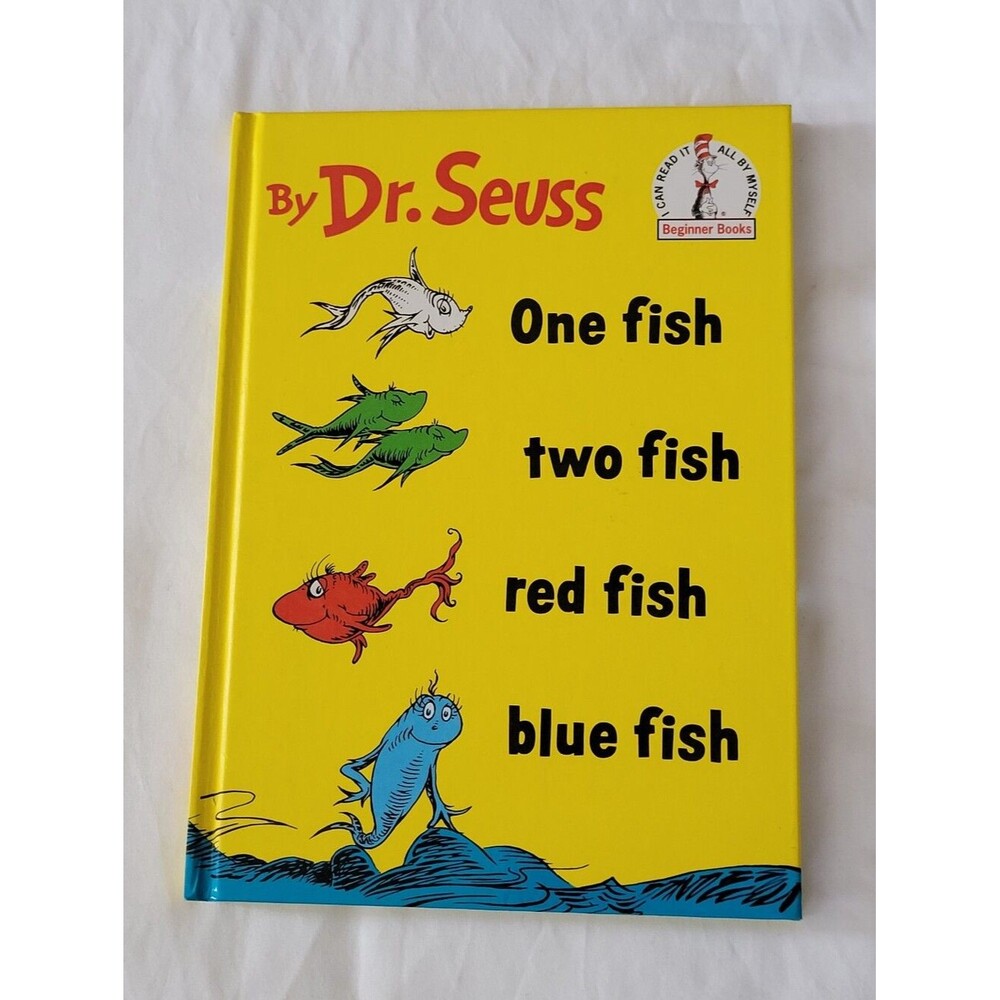 Dr. Seuss One Fish Two Fish Red Fish Blue Fish Hardcover Book